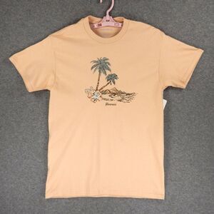 Hawaii Beach Womens TShirt Large Pink Tropical Island Hibiscus Palm Kona Marlin